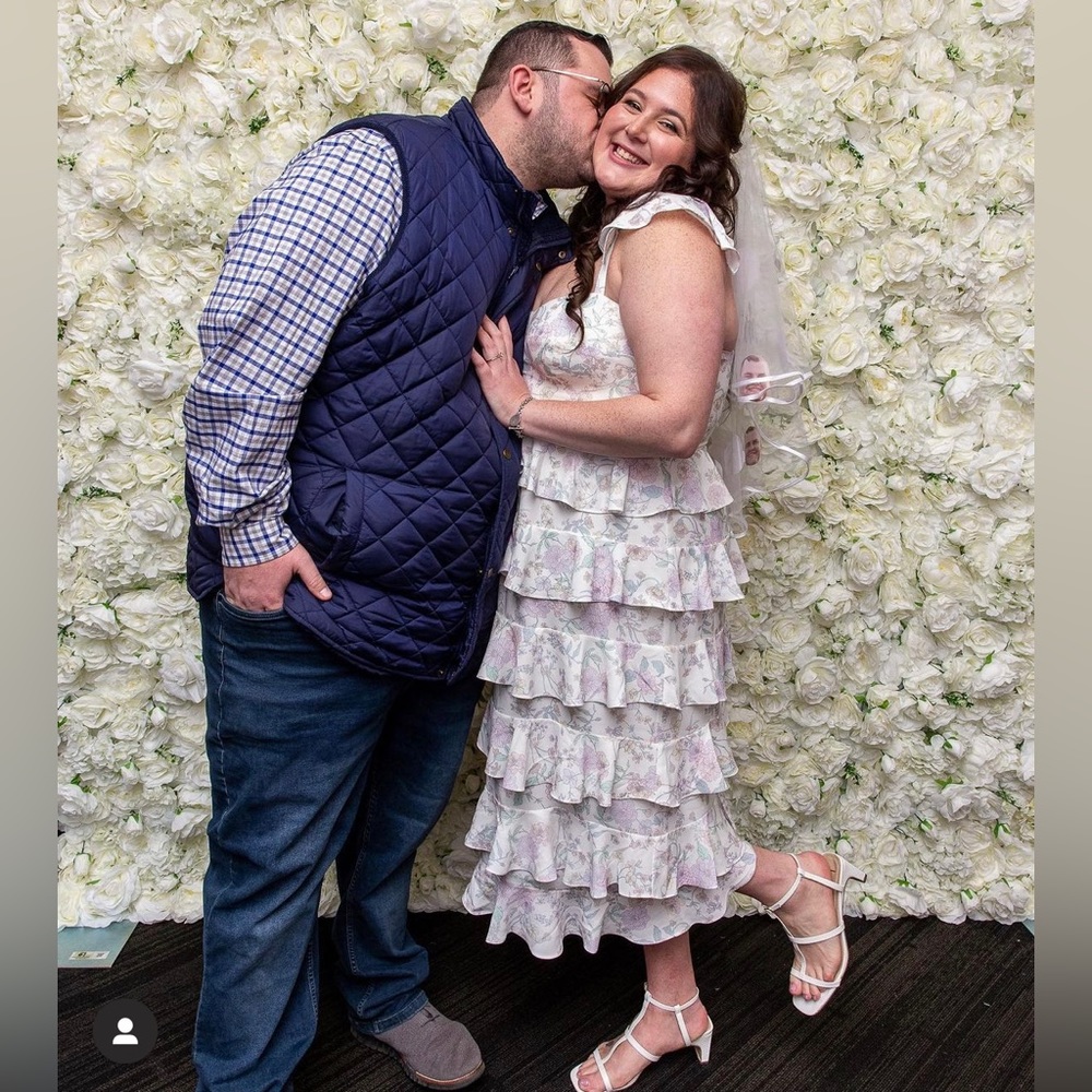 Bridal by ELOQUII Corseted Tiered Dress